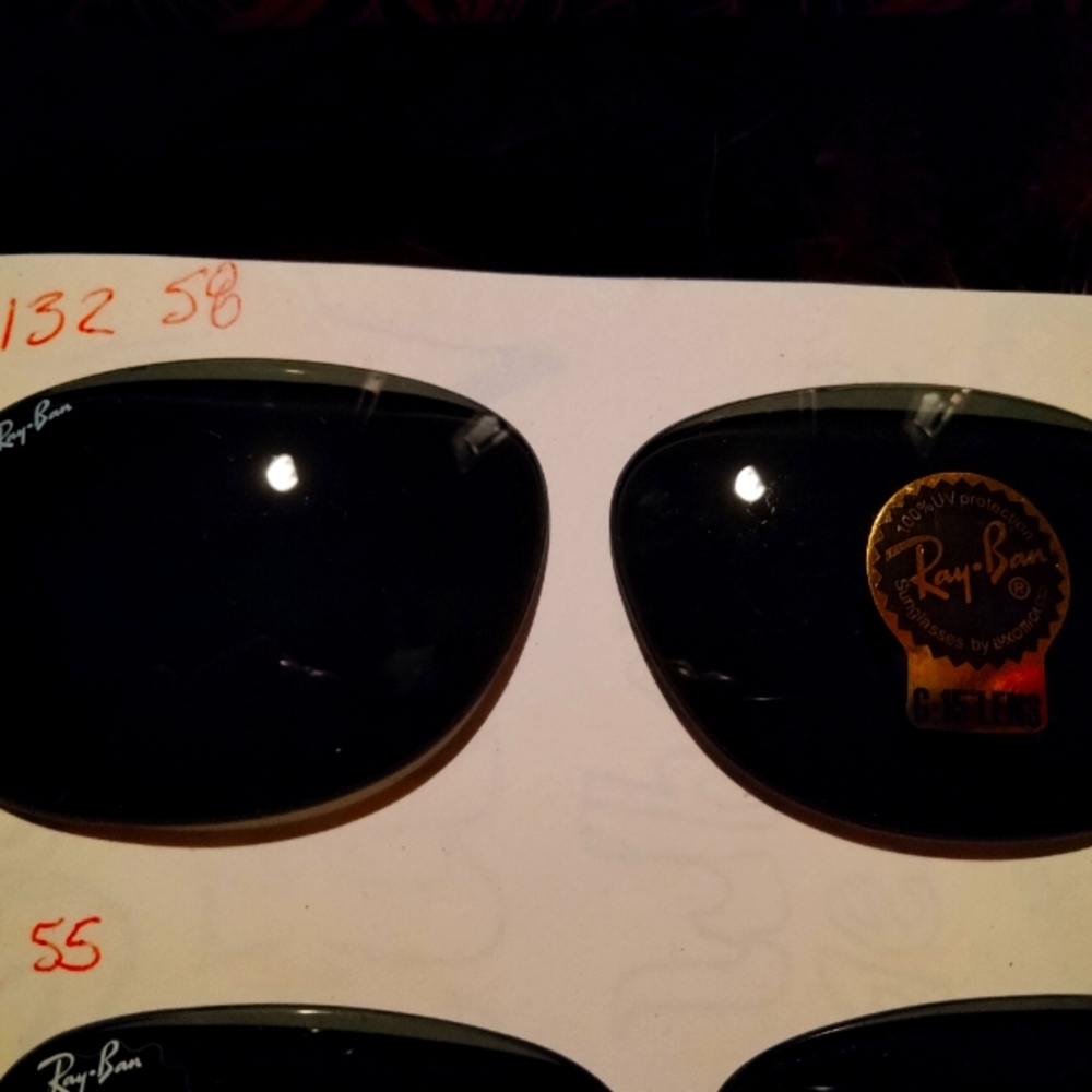 Ray ban lenses. Italy. 2132 g15s